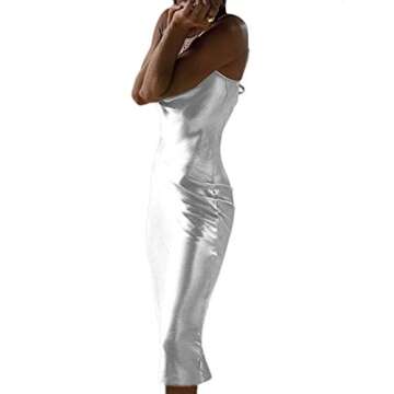 Chic Satin Spaghetti Strap Cocktail Dress for Evening Events