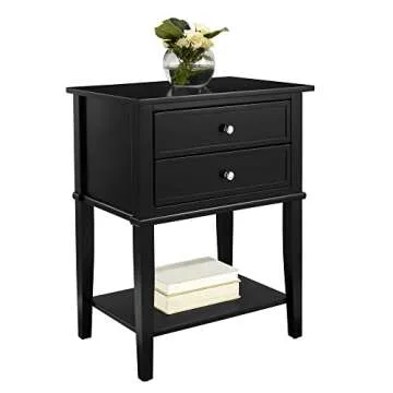 Stylish Ameriwood Home Franklin Accent Table with 2 Drawers