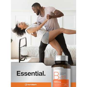 Horbaach Vitamin B12 Sublingual 1000 mcg | 400 Tablets | Methyl Supplement for Women and Men | Fast Dissolve Pills | Berry Flavor | Vegan, Non-GMO, and Gluten Free