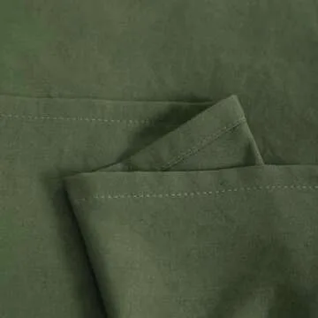 NTBAY Toddler Bedding Set - 4 Piece Soft and Breathable Crib Bedding Set for Boys and Girls, Includes Quilted Comforter, Fitted Sheet, Flat Top Sheet and Envelope Pillowcase, Olive Green