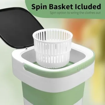 Compact Portable Washing Machine with Foldable Design