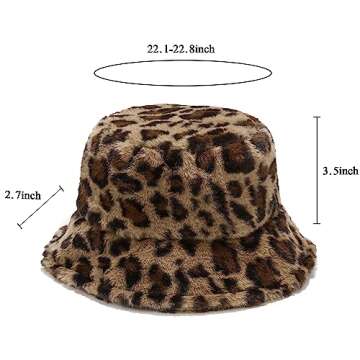 Warm & Stylish Fluffy Fuzzy Bucket Hat for Women
