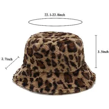 Warm & Stylish Fluffy Fuzzy Bucket Hat for Women