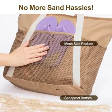 F-color Waterproof Beach Bag with 8 Pockets