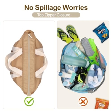 F-color Waterproof Beach Bag with 8 Pockets