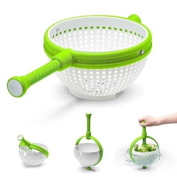 Dreamfarm Spina 2-In-1 Salad Spinner Colander for Easy Meal Prep