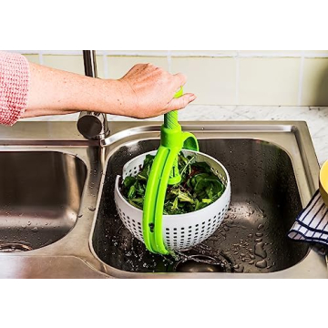 Dreamfarm Spina 2-In-1 Salad Spinner Colander for Easy Meal Prep