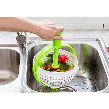Dreamfarm Spina 2-In-1 Salad Spinner Colander for Easy Meal Prep