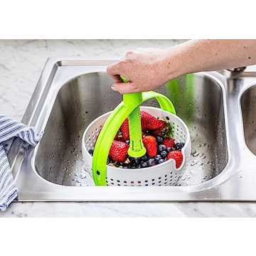 Dreamfarm Spina 2-In-1 Salad Spinner Colander for Easy Meal Prep