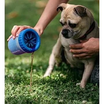 Dexas Small Dog Paw Cleaner, Pro Blue, Paw Washer for Dogs, Premium Quality Pet Supplies and Dog Accessories