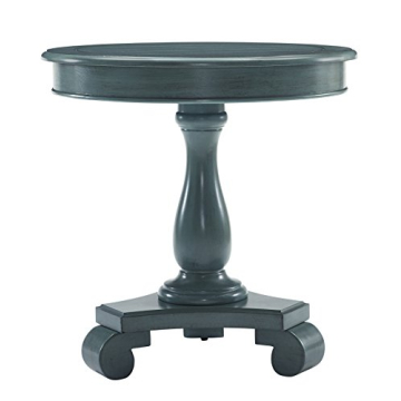 Roundhill Furniture Rene Round Wood Pedestal Side Table