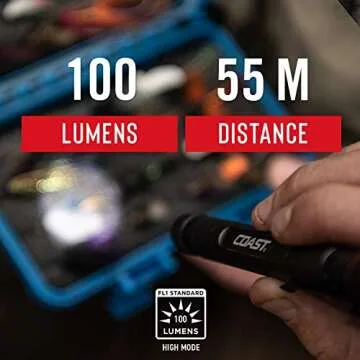 Coast® G22 100 Lumen Bulls-Eye™ Spot Beam LED Penlight, Battery Included