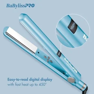 BaBylissPRO Nano Titanium Hair Straightener Iron 1-Inch