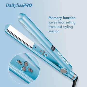 BaBylissPRO Nano Titanium Hair Straightener Iron 1-Inch
