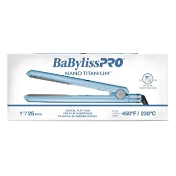 BaBylissPRO Nano Titanium Hair Straightener Iron 1-Inch