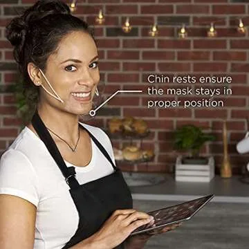 Ultralight Transparent Face Shield - Clear & Reusable Mask