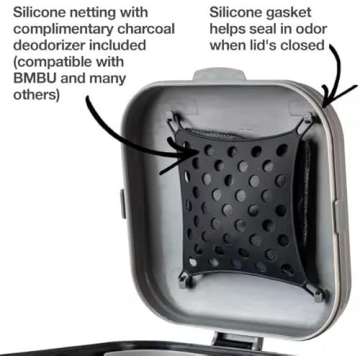 PetFusion Outdoor Pet Waste Disposal Trash Can Super Odor Control