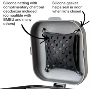 PetFusion Outdoor Pet Waste Disposal Trash Can Super Odor Control