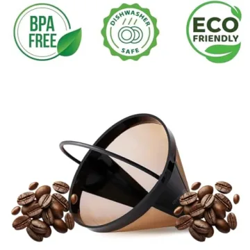 Medelco #4 Reusable Coffee Filter for Eco-Friendly Brew