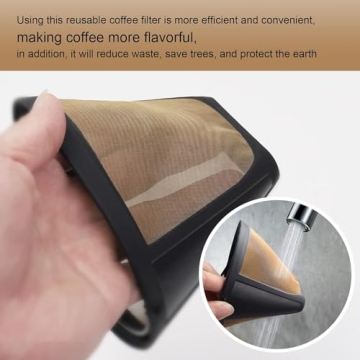 Medelco #4 Reusable Coffee Filter for Eco-Friendly Brew