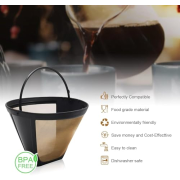 Medelco #4 Reusable Coffee Filter for Eco-Friendly Brew