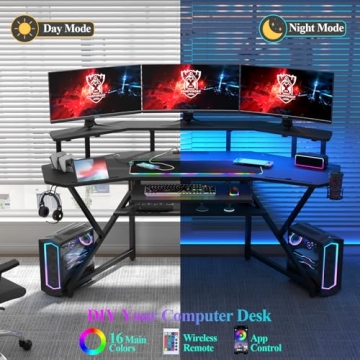 Auromie 72" Gaming Desk - Style Meets Functionality