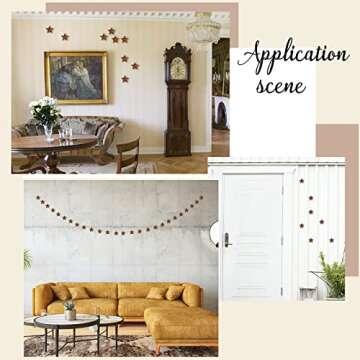 GORGECRAFT 30PCS Rusty Barn Stars for Rustic Decor