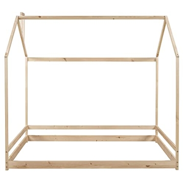 Merax Full Size Wood House Bed for Kids and Teens