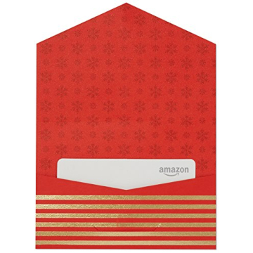 Amazon Gift Card Red Gold Mini Envelope Perfect Present