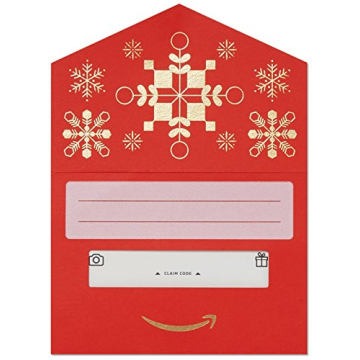 Amazon Gift Card Red Gold Mini Envelope Perfect Present