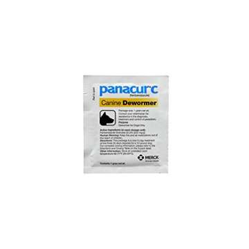 Panacur C Canine Dewormer (Fenbendazole), 1 Gram, Yellow, 3 Count (Pack of 1)