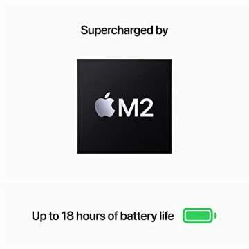 Apple 2022 MacBook Air M2 Chip (13-inch, 8GB RAM, 256GB SSD Storage) (QWERTY English) Starlight (Renewed Premium)