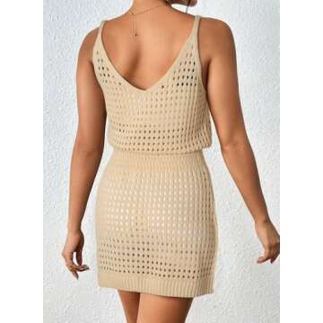 Dokotoo Women's Stylish Crochet Swim Cover Up for Summer