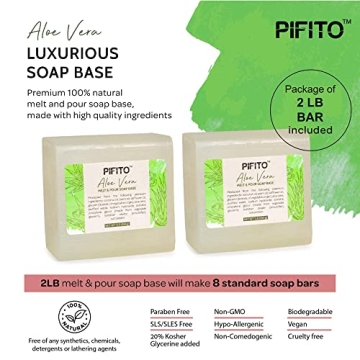Pifito Aloe Vera Soap Base - Natural & Luxurious Soap Supplies