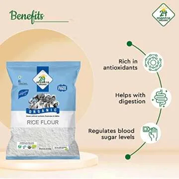 Organic Rice Flour Pure White - USDA Certified Healthier Choice