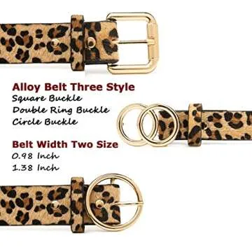 Stylish Miss Danger Leopard Belt for Women - Quality Leather