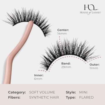 House of Lashes Noir Fairy Mini Cruelty Free Faux Mink False Eyelashes