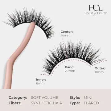 House of Lashes Noir Fairy Mini Cruelty Free Faux Mink False Eyelashes