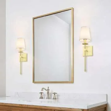 XiNBEi Brass Wall Sconces Set 2 for Stylish Indoor Lighting