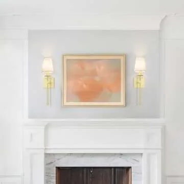 XiNBEi Brass Wall Sconces Set 2 for Stylish Indoor Lighting