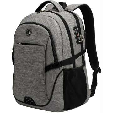 Travel Laptop Backpack with USB Charging Port