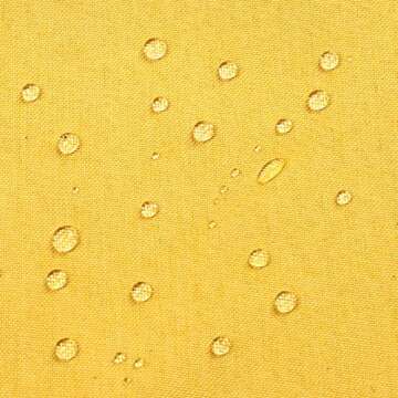 ReeQuo Pack of 2 Outdoor Throw Pillow Covers,Decorative Solid Line Waterproof Pillowcases Farmhouse Cushion Covers for Garden Patio Sofa Home Decoration 18x18 Inch Yellow