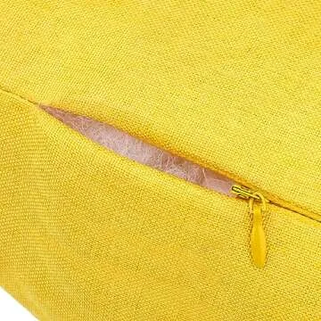 ReeQuo Yellow Waterproof Outdoor Pillow Covers - Set of 2