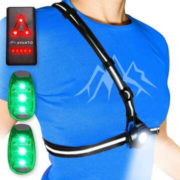 AVANTO LED Safety Light Set for Night Activities