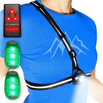 AVANTO LED Safety Light Set for Night Activities