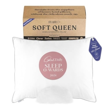 FluffCo Zen Pillow Down Alternative - Luxury Hotel-Quality Comfort