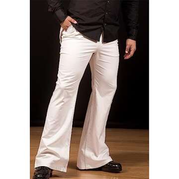 70SFUSION Men's Vintage Bell Bottom Jeans for Stylish Look