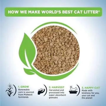 WORLD'S BEST CAT LITTER Multiple Cat Lotus Blossom Scented 15-Pounds - Natural Ingredients, Quick Clumping, Flushable, 99% Dust Free & Made in USA - Floral Fragrance & Long-Lasting Odor Control