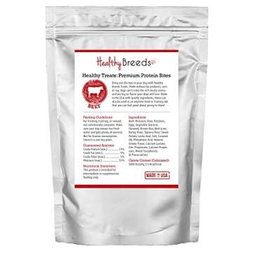 Healthy Breeds French Bulldog Healthy Treats - Premium Protein Bites, 10 oz