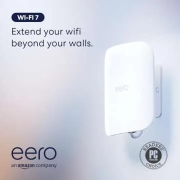 Introducing Amazon eero Outdoor 7 dual-band mesh wifi router - Weatherproof rating of IP66, Coverage up to 15,000 sq. ft. outdoors, 1-pack, Includes 30W PoE+ adapter, 2024 release